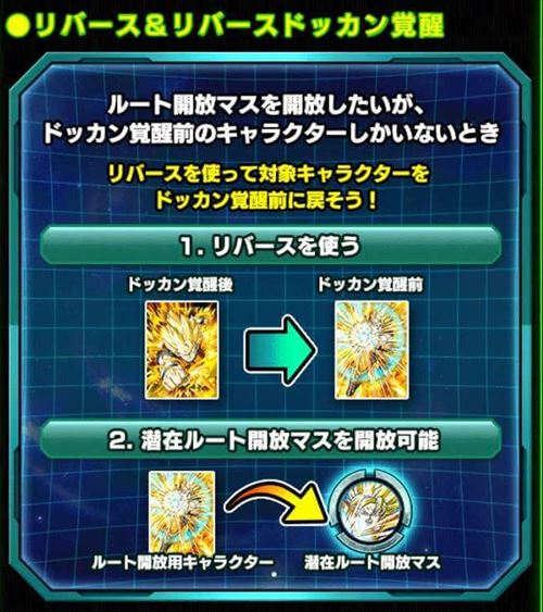 【ドッカンバトル】リバースの２つの活用方法！