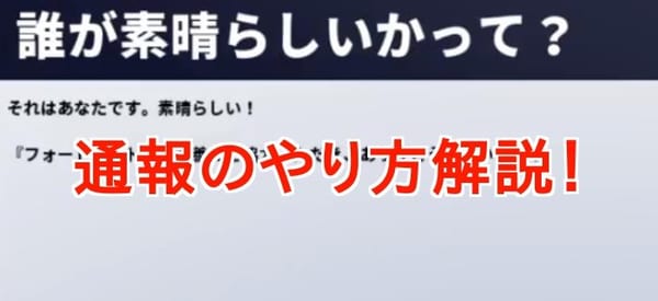 【フォートナイト】通報・不正プレイヤーへの対処方法を教えます！