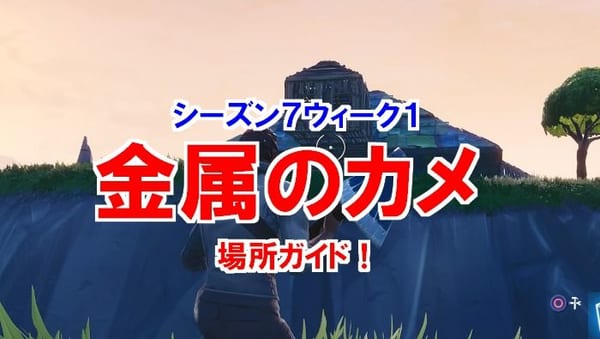 【フォートナイト】10秒で分かる！「金属のカメの上でダンスする」の場所！