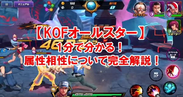 【KOFオールスター】属性・弱点相性を1分完全解説！